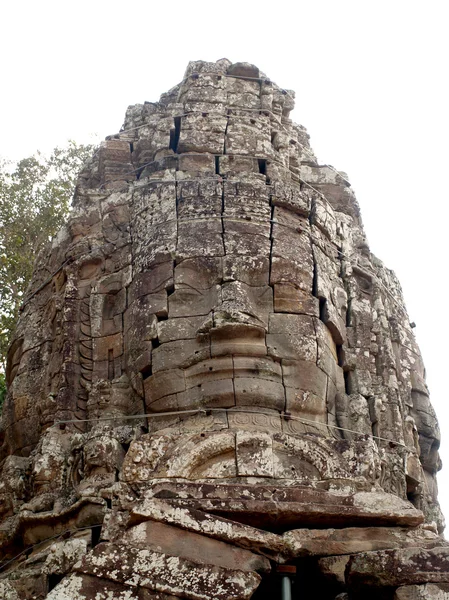 Кхмерська архітектури Байон храм — стокове фото