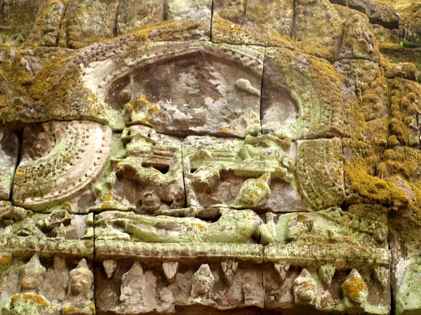 De Khmer het platform bayon tempel — Stockfoto