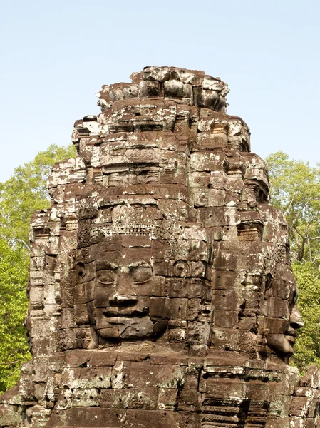 Khmer arkitektur bayon temple — Stockfoto