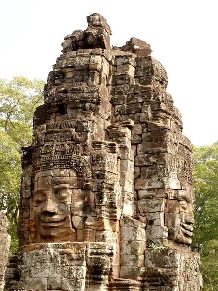 Khmer arkitektur bayon temple — Stockfoto