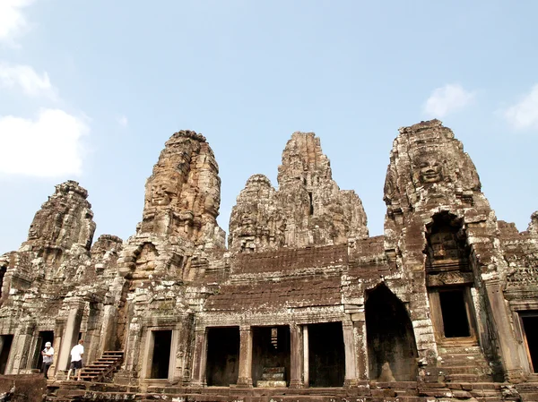 Architettura Khmer Tempio di Bayon — Foto Stock