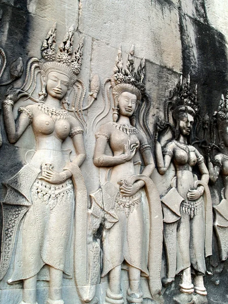 Świątynia Bajon architektury Khmerów — Zdjęcie stockowe
