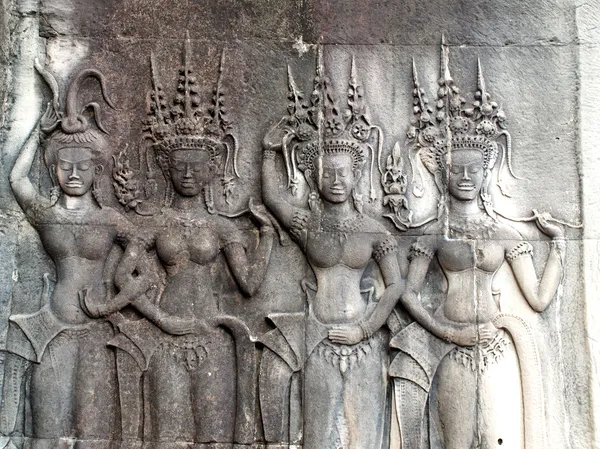 Khmer arquitetura Bayon templo — Fotografia de Stock