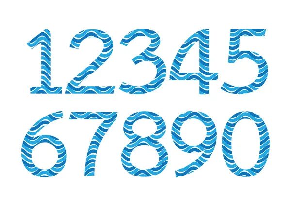 図では、抽象番号設定番号 — ストックベクタ