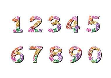 numaralarını ayarlayın. illüstrasyon