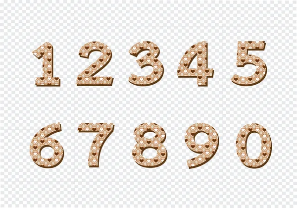 Числа, заданные в иллюстрации, абстрактное число — стоковый вектор