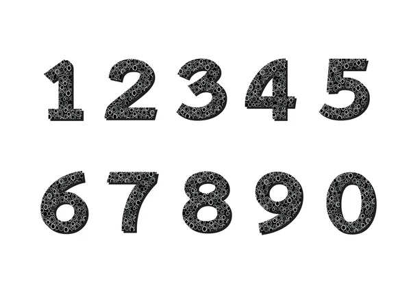 Conjunto de números. ilustração — стоковий вектор