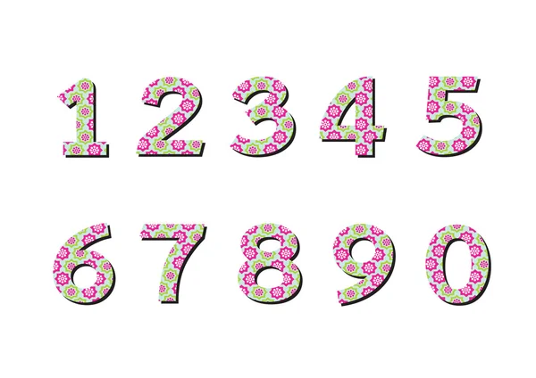 Numéros réglés. illustration — Image vectorielle