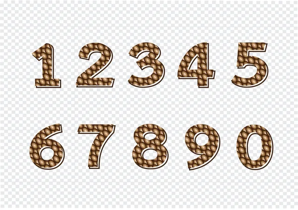 Conjunto de números. ilustração — стоковий вектор
