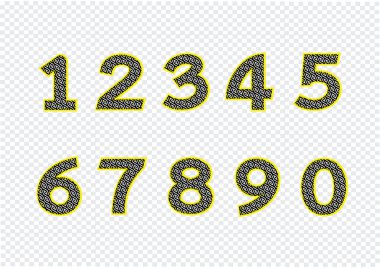 numaralarını ayarlayın. illüstrasyon