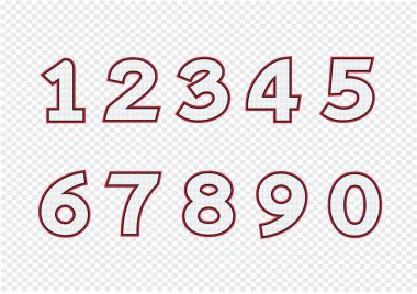 numaralarını ayarlayın. illüstrasyon