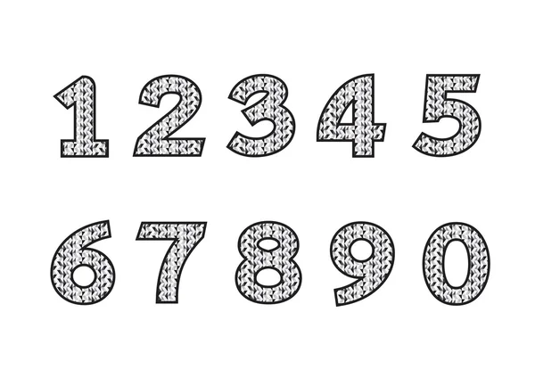 Numbers set. illustration — Stock Vector