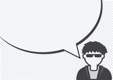 insanlar simgesi ve konuşma balonu konuşan halklar