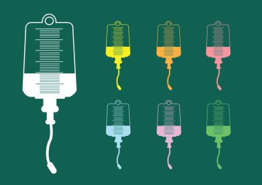 Collection of iv bag icon  clipart