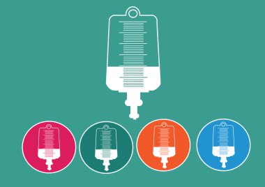 Collection of iv bag icon  clipart