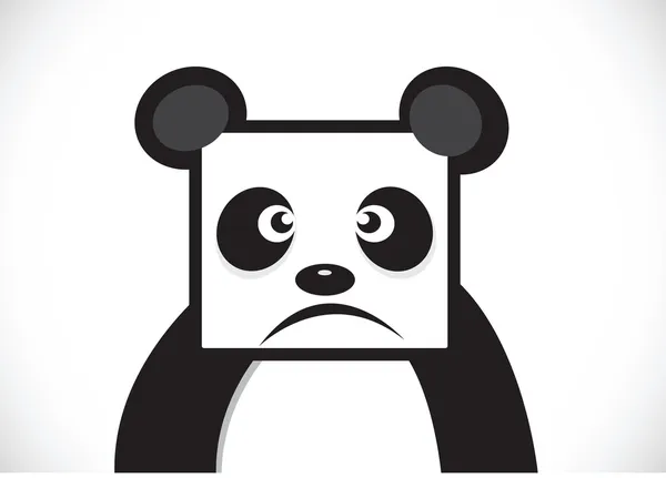 Panda personaggio dei cartoni animati — Vettoriale Stock