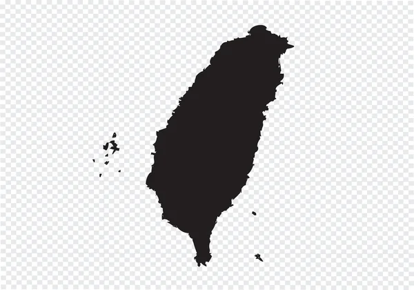 Tayvan Haritası — Stok Vektör