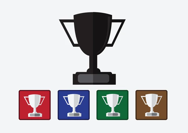 Ícone de copo de campeões em design de ideia de ilustração —  Vetores de Stock