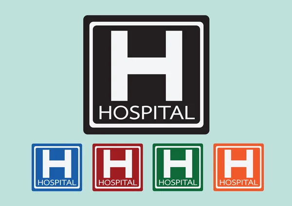 Szpital ikona ilustracja — Wektor stockowy