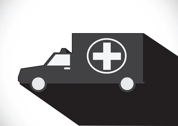 Ambulance voiture signe médical — Image vectorielle