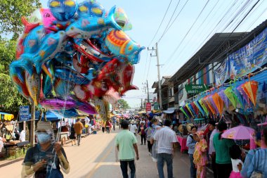 Loei, thailand-28 Haziran: ta khon Festivali Hayalet Festivali veya phi  