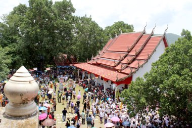 Loei, thailand-28 Haziran: ta khon Festivali Hayalet Festivali veya phi  