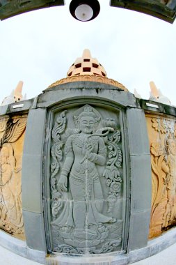 HDR görüntüleri pagoda wat PA, kung, roiet il Tayland