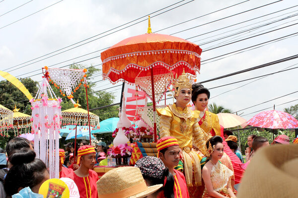 LOEI ,THAILAND-JUNE 28: Ghost Festival or Phi Ta Khon Festival  