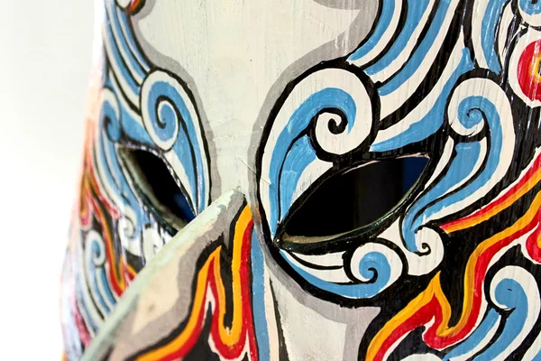 Phi Ta Khon Ghost mask  in Ghosh Mash Festival Phi Ta Khon festi — Stock Photo, Image