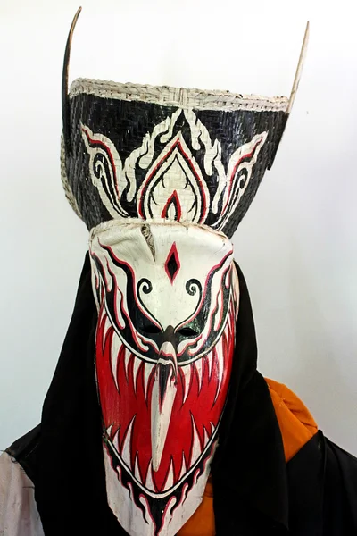 Phi Ta Khon Ghost mask  in Ghosh Mash Festival Phi Ta Khon festi — Stock Photo, Image