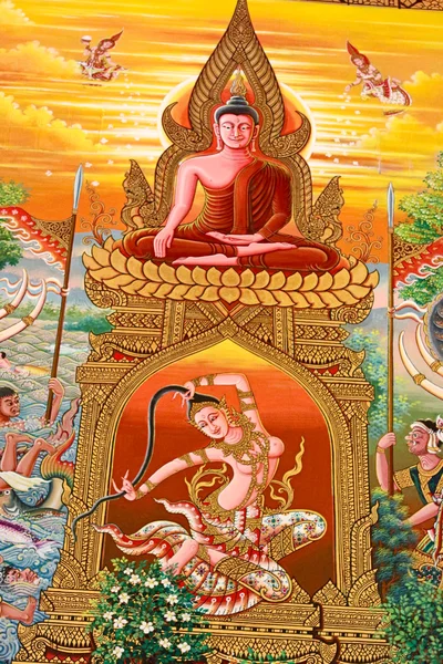 Redakcja używać tylko - Tajlandia - 28 czerwca: phra buddha model w — Zdjęcie stockowe