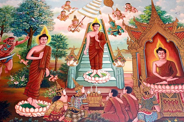 Redactioneel gebruik enige - thailand - 28 juni: phra Boeddha model in w — Stockfoto