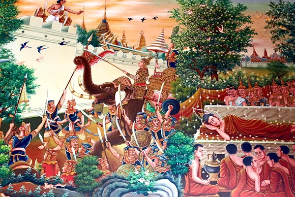 Editoryal kullanmak tek - Tayland - Haziran 28: phra Buda model w — Stok fotoğraf