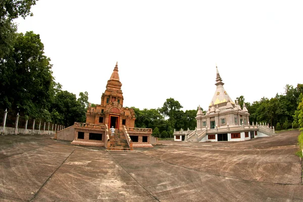 Pagodas at Wat TAM PIANG DIN, Loei Province, Northeast of Thai — стоковое фото