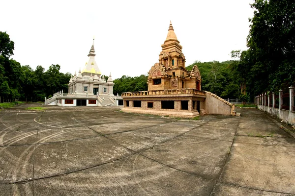 Pagodas at Wat TAM PIANG DIN  ,Loei Province , Northeast of Thai — Stock Photo, Image