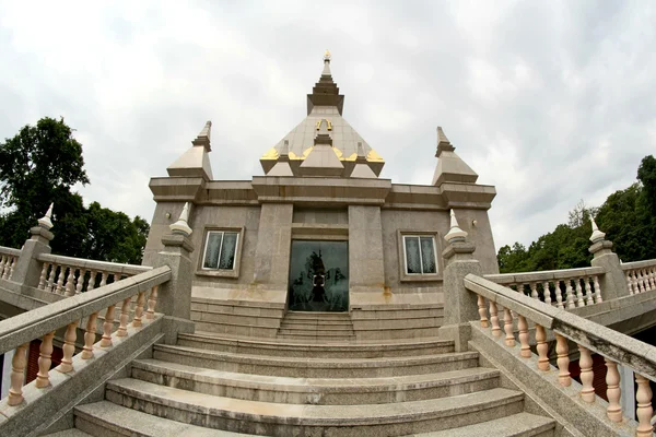 Pagodas at Wat TAM PIANG DIN  ,Loei Province , Northeast of Thai — Stock Photo, Image