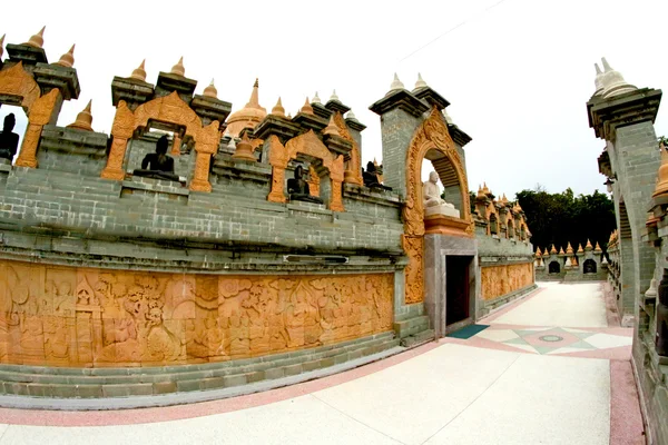 HDR obrazy pagoda v wat pa kung, žebra provincie Thajska — Stock fotografie