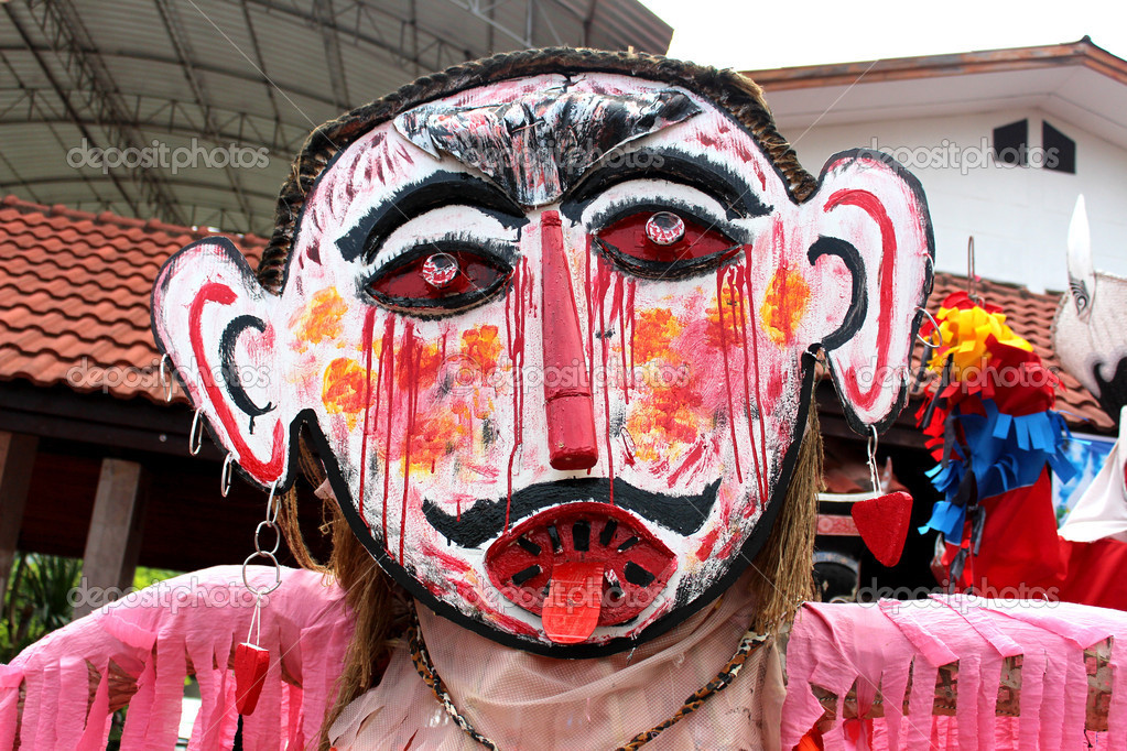 LOEI ,THAILAND-JUNE 28: Ghost Festival or Phi Ta Khon Festival  