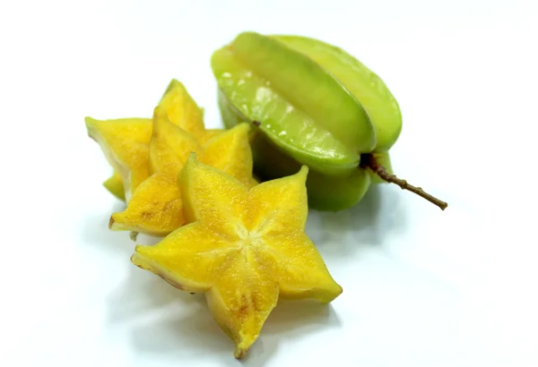 Star fruit y Star apple fruit food — Foto de Stock
