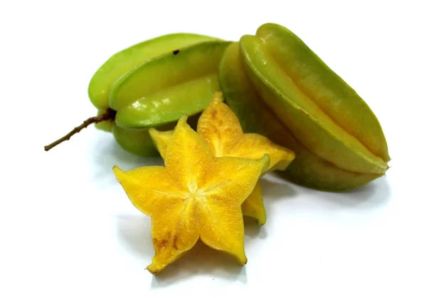 Star fruit y Star apple fruit food — Foto de Stock