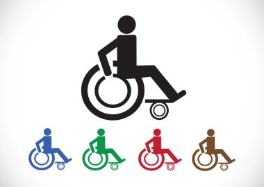 tekerlekli sandalye handikap simgesi tasarım