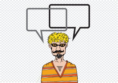 insanlar düşünce ve iletişim konuşma balonları ile konuşan halklar