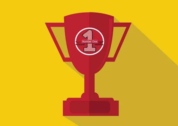 Champions cup pictogram in illustratie idee ontwerp — Stockvector