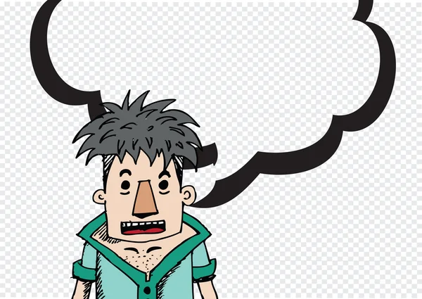 People thinking and peoples talking with dialog speech bubbles — Stock Vector