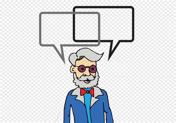 People thinking and peoples talking with dialog speech bubbles — Stock Vector