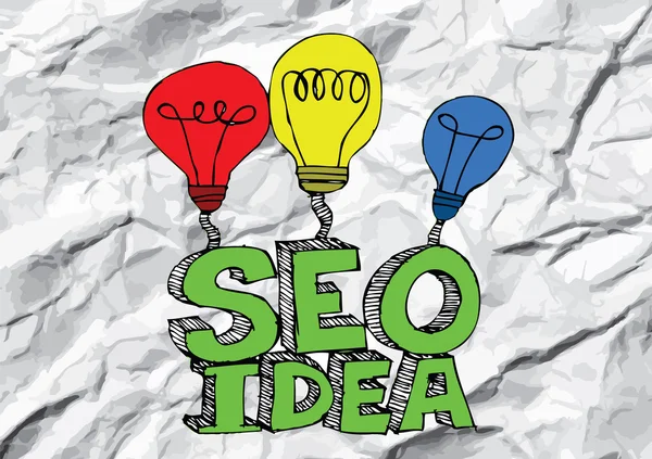 Поисковая система Seo Idea SEO — стоковый вектор