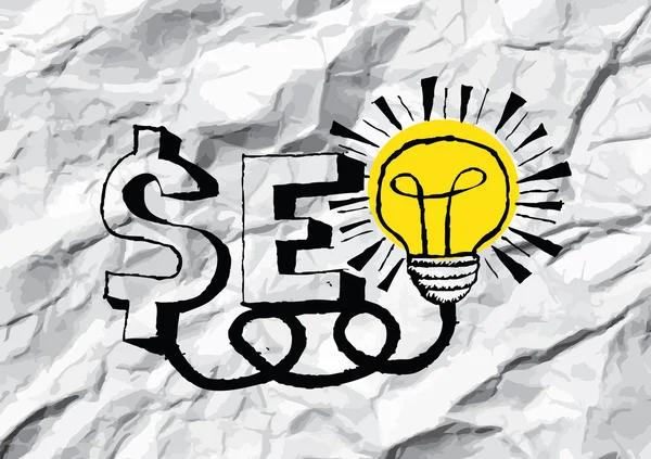 Поисковая система Seo Idea SEO — стоковый вектор