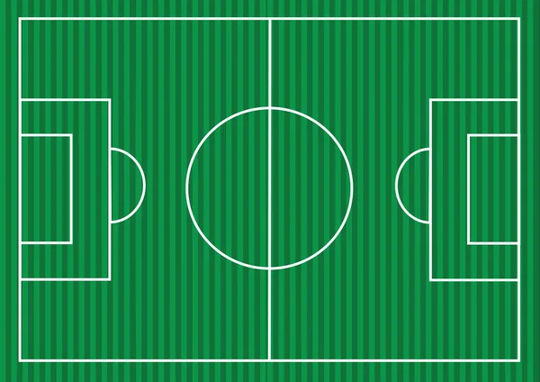 Campo de fútbol o campo de césped con textura de fútbol — Vector de stock