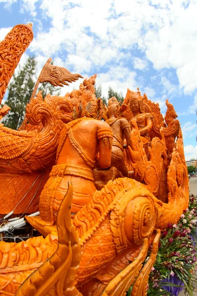 Festival da vela Arte tailandesa — Fotografia de Stock