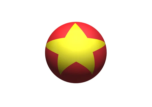 Flaga Wietnamu tematy pomysł projektu — Zdjęcie stockowe